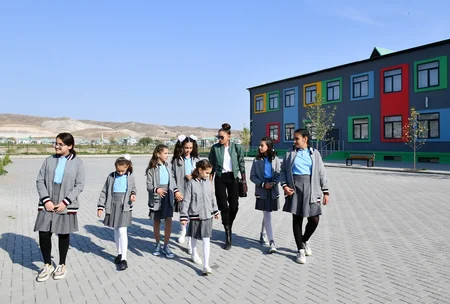 Ilham Aliyev, Mehriban Aliyeva meet with Aghali village residents
