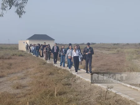 Şirvan Milli Parkında ceyranların müşahidə məntəqəsi istifadəyə verilib