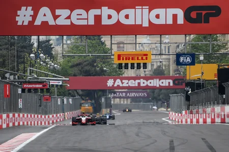 Oliver Bearmanın qalib gəldiyi “Formula 2” yarışından FOTOREPORTAJ