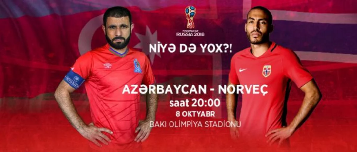 Bu gün futbol üzrə Azərbaycan yığması Norveçlə qarşılaşacaq