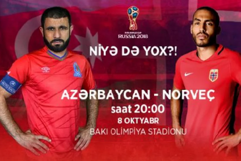 Bu gün futbol üzrə Azərbaycan yığması Norveçlə qarşılaşacaq