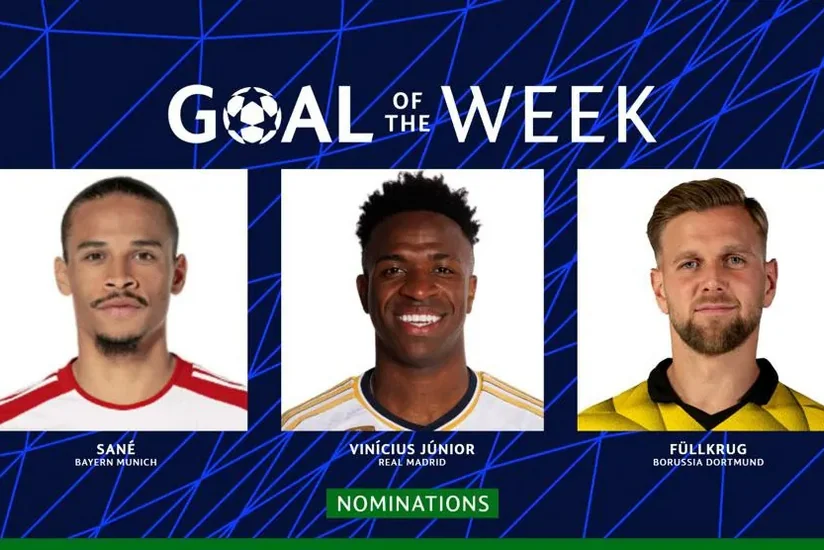 Çempionlar Liqası: Həftənin ən yaxşı qoluna namizədlər açıqlanıb