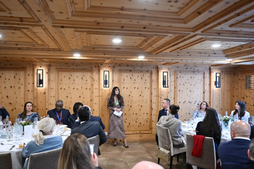 Leyla Aliyeva attends event during World Economic Forum in Davos