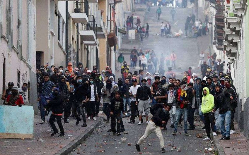 Ekvadorun dövlət neft şirkəti ölkədəki etirazlara görə işi dayandırıb 