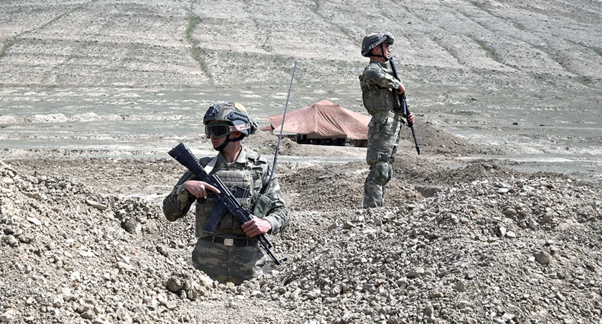 Azerbaijan Army conducting command-staff exercises