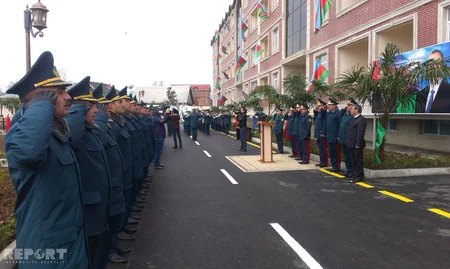​Эльчин Гулиев принял участие на открытии жилого комплекса ГПС в Лянкяране - ФОТО