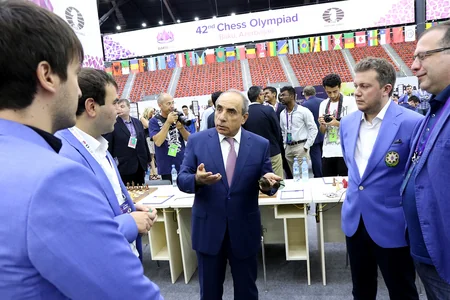 Bakıda 42-ci Ümumdünya Şahmat Olimpiadasında V turun görüşləri keçirilib