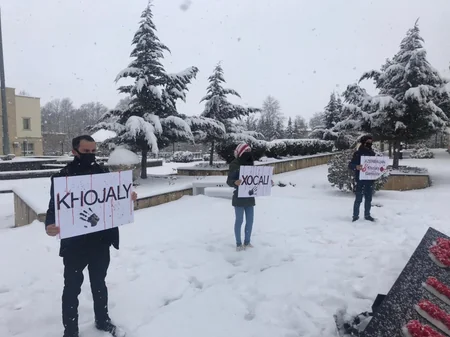 Xocalı soyqırımının 29-cı ildönümü ilə bağlı fləşmob təşkil olunub