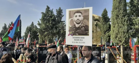 Gəncədə Vətən müharibəsi şəhidinin anım mərasimi keçirilib