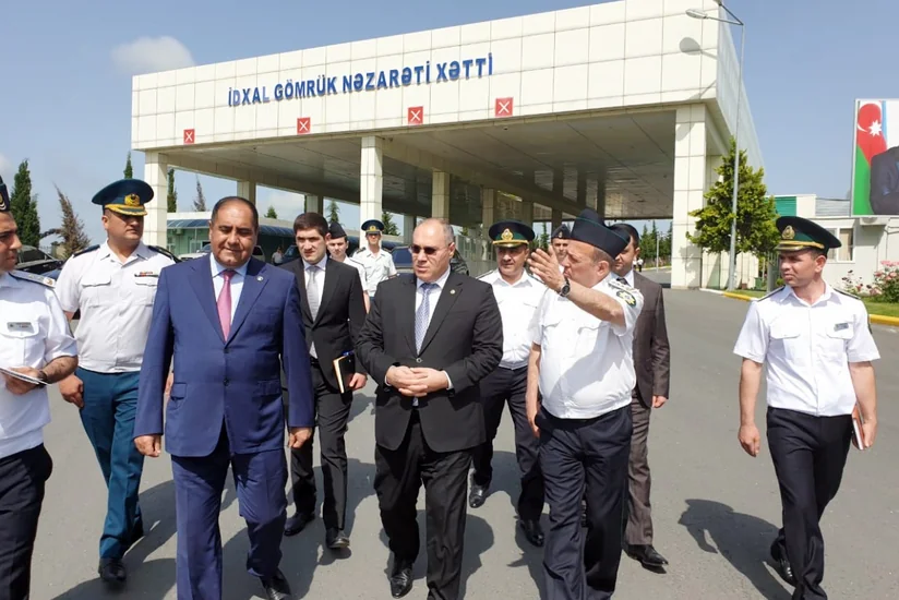 DGK sədri Mazımçay gömrük postunda mövcud vəziyyətlə tanış olub