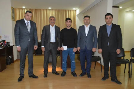 Avropa çempionatında uğurla çıxış edən karateçilər mükafatlandırılıb