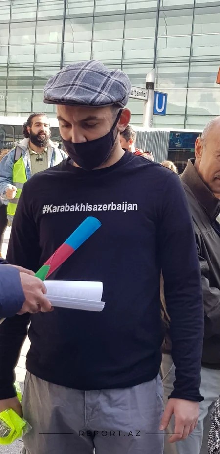 Hamburqda Azərbaycan Ordusuna dəstək məqsədilə mitinq keçirilib
