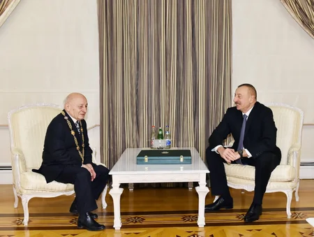 President Ilham Aliyev presents Heydar Aliyev Order to Omar Eldarov
