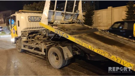 Bakıda minik avtomobili yanıb - FOTO - VİDEO - YENİLƏNİB