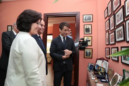 Albaniya Prezidenti və xanımı Nizami Gəncəvi Beynəlxalq Mərkəzi ilə tanış olublar