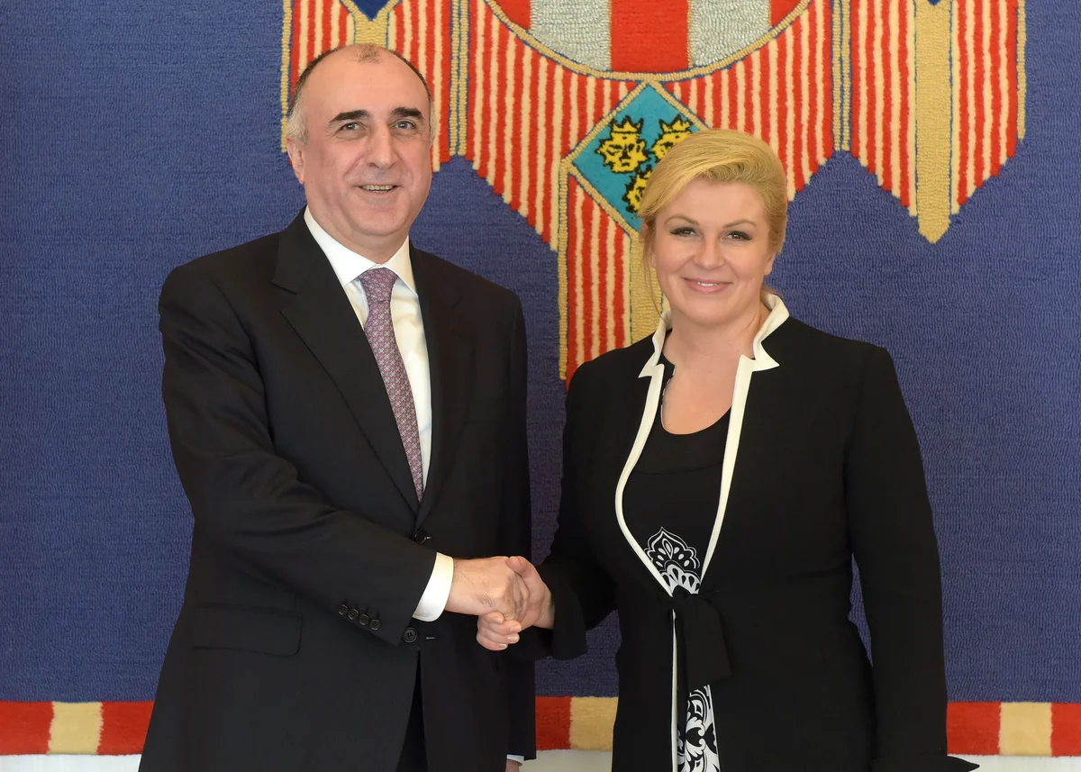 Elmar Məmmədyarov Xorvatiya Respublikasının Prezidenti ilə görüşüb