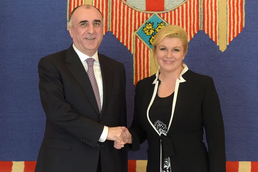 Elmar Məmmədyarov Xorvatiya Respublikasının Prezidenti ilə görüşüb