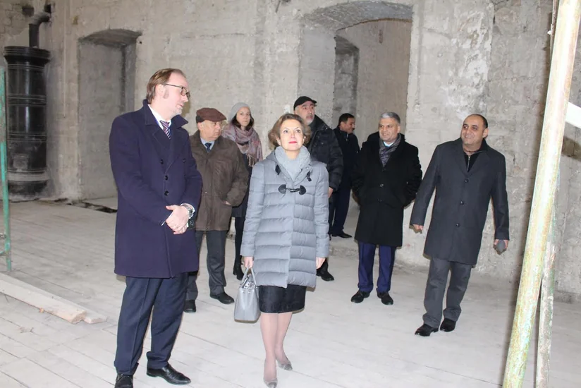 French Ambassador acquainted with overhaul at UFAZ new building