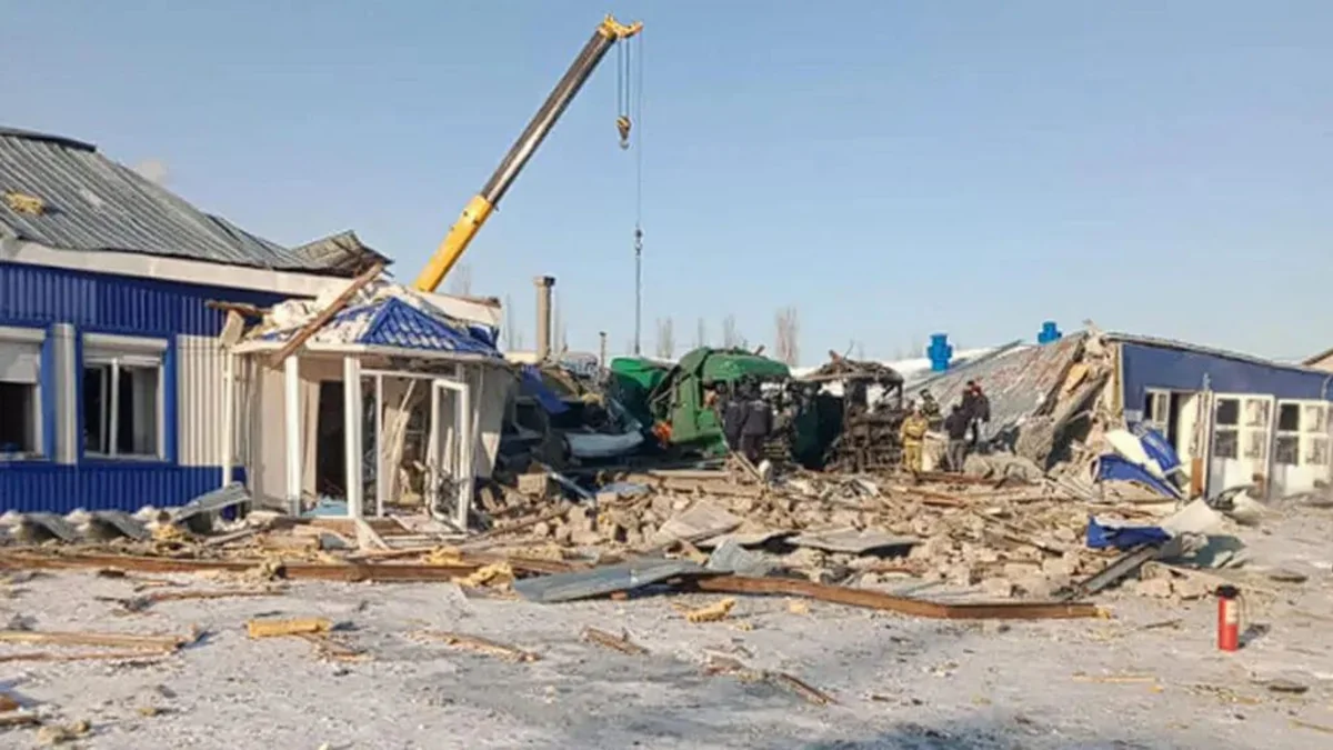 Building collapses in Kazakhstan due to gas explosion, 7 injured