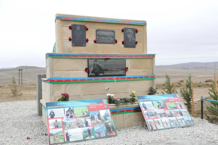 Şəhid jurnalist Məhərrəm İbrahimovun qəbirüstü xatirə bulağının açılışı olub