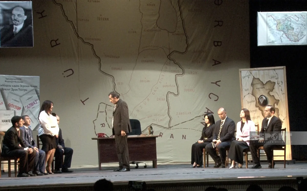 Sumqayıt Dövlət Dram Teatrında “İrəvanda nəyim qaldı” tamaşasının premyerası keçirilib