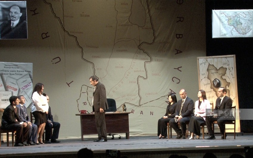 Sumqayıt Dövlət Dram Teatrında “İrəvanda nəyim qaldı” tamaşasının premyerası keçirilib