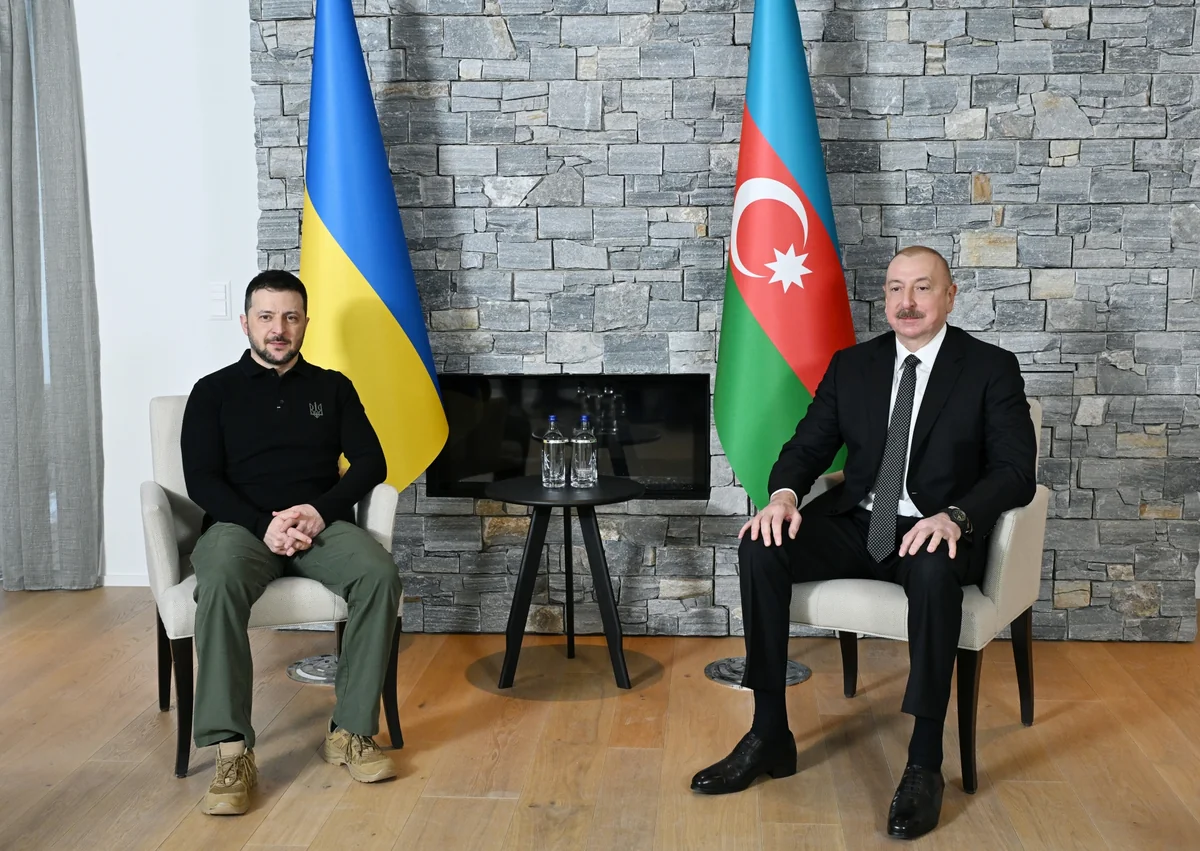 Davosda Azərbaycan və Ukrayna prezidentlərinin görüşü olub