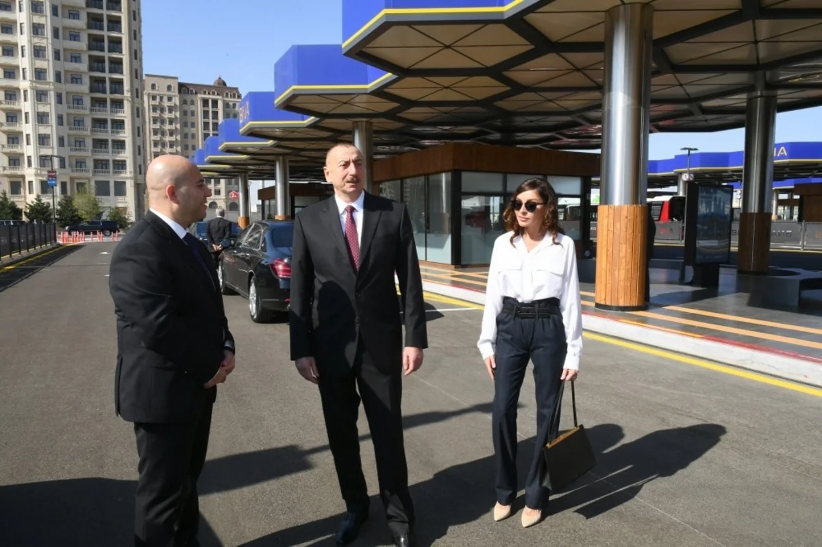 Bakıda “Koroğlu” Nəqliyyat Mübadilə Mərkəzinin açılışı olub - FOTOLAR - YENİLƏNİB-2
