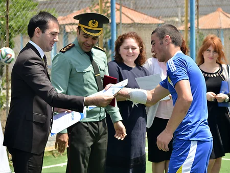 Penitensiar Xidmətin tərbiyə müəssisəsində yoldaşlıq oyunu keçirilib