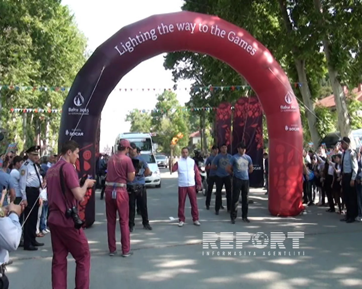 I Avropa Oyunlarının məşəli Göyçaya gətirilib - FOTO