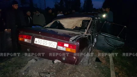 Göyçayda 3 avtomobil toqquşub, ölən var