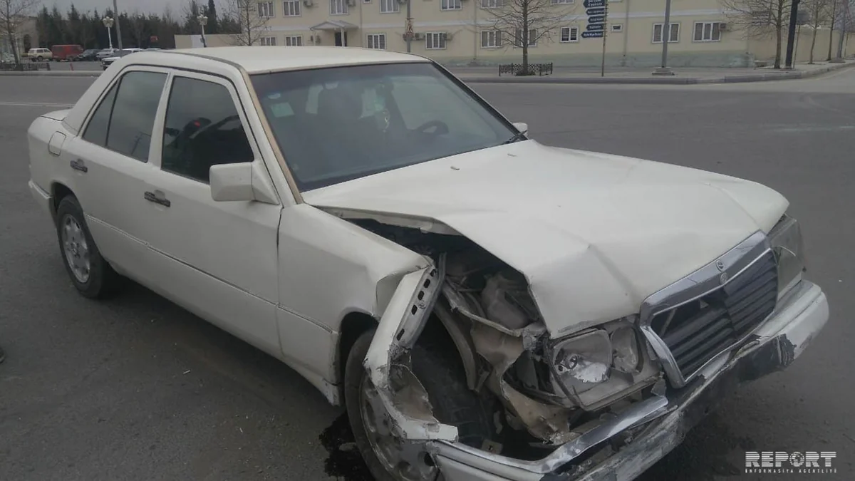 Gəncədə yol qəzası baş verib - FOTO