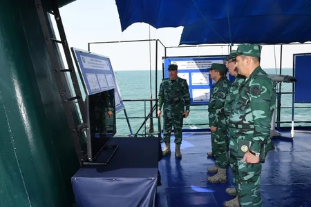 DSX Xəzərdə təlimlər keçirib - VİDEO