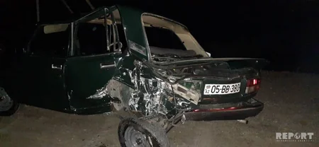 Ağstafada yol qəzası baş verib, 5 nəfər xəsarət alıb - FOTO