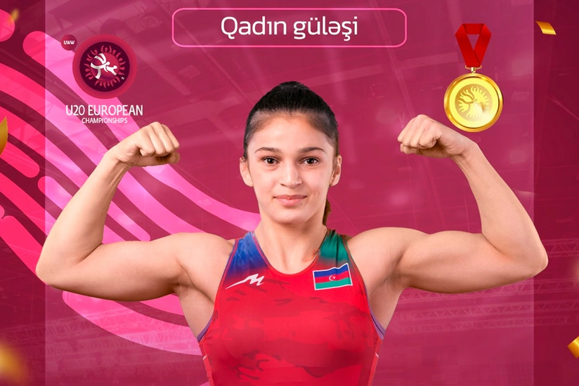 Azerbaijani female wrestler crowned European champion