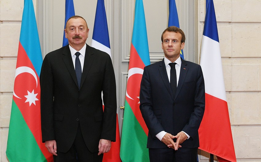 İlham Əliyev Emmanuel Makrona məktub yazıb