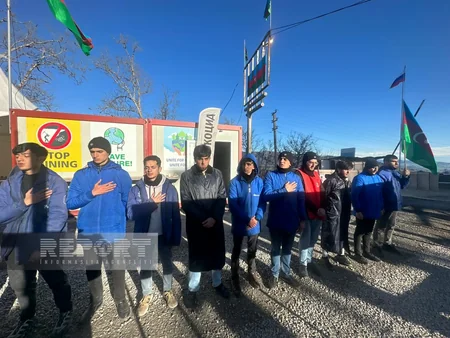 Protest rally on Khankandi-Lachin road enters its 123rd day