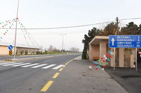 President Ilham Aliyev inaugurates Tartar-Seydimli-Garadaghli-Sarov highway