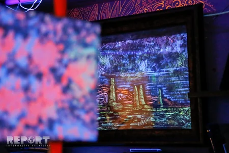 Pictures shining in ultraviolet lamps' light- PHOTOS
