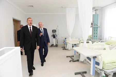 President of Azerbaijan viewed Bilasuvar Central District Hospital after major overhaul
