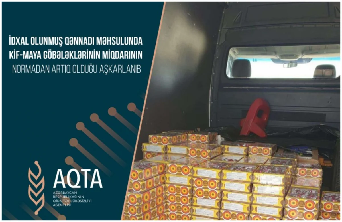 Rusiyadan Azərbaycana gətirilən konfetdə kif-maya göbələkləri aşkarlanıb