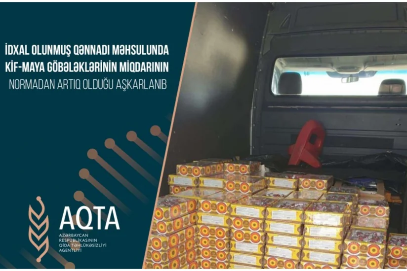 Rusiyadan Azərbaycana gətirilən konfetdə kif-maya göbələkləri aşkarlanıb
