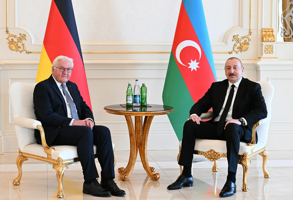 President of Azerbaijan Ilham Aliyev holds one-on-one meeting with German President Frank-Walter Steinmeier