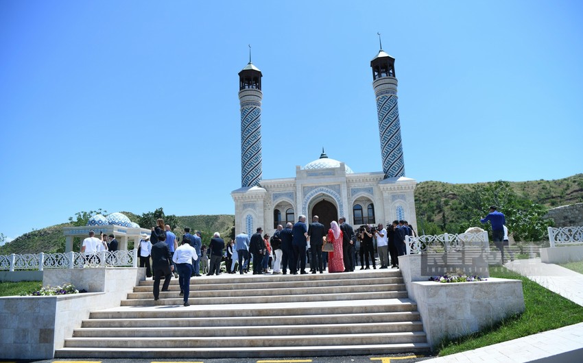 Yüksək səviyyəli görüşün iştirakçıları Zəngilanda aparılan bərpa işləri ilə tanış olublar