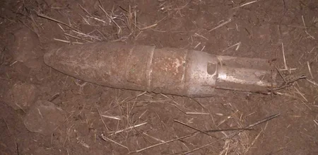 Ağcabədinin Haramı düzündə top mərmisi aşkarlanıb - FOTO