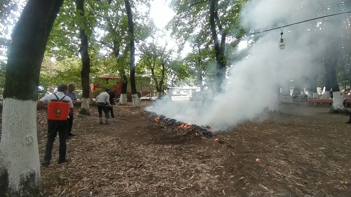 Hirkan Milli Parkında yanğın təhlükəsizliyinə dair nəzəri-praktik tədbir keçirilib