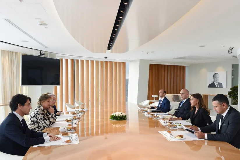 Мехрибан Алиева встретилась с заместителем председателя Сената Италии Линдой Ланзиллоттой