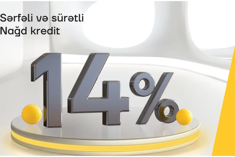 Yelo Bankdan illik 14%-lə nağd pul krediti