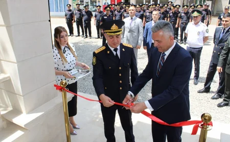 Biləsuvarda polis işçilərinin peşə bayramı günü qeyd olunub