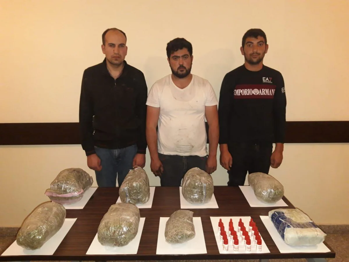 İrandan Azərbaycana narkotik keçirmək istəyən 5 nəfər saxlanılıb